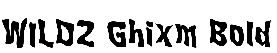 WILD2 Ghixm Bold Font Download Free